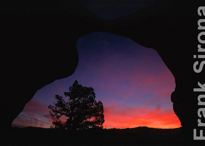Window to the Night Sandstone aRch GRand Staircase Escalante © Frank Sirona